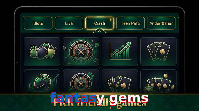 Game list for Fantasy Gems games section